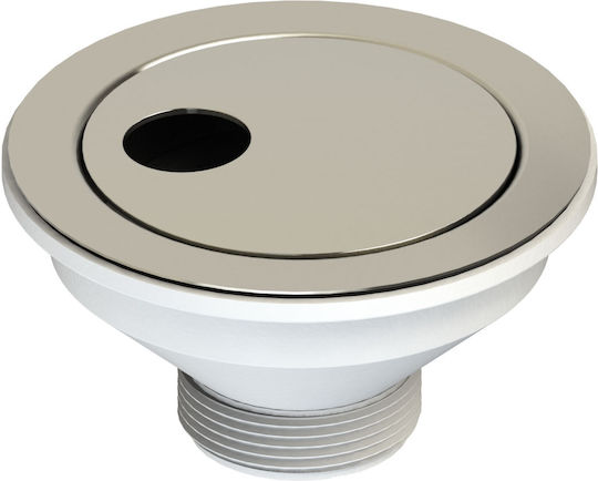 Вентил Мивка Saturno 1 1/2" Диаметър Φ114 Пиърс Хром Lb Plast