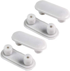 Satz Parallelogram Lager 4 Stück Toilettensitz Roca Ai0009100r