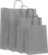Paper Bag Gray Twisted Premium 18x8x24 400pcs
