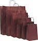 Paper Bag Burgundy Twisted Premium 14x8.5x21.5 400pcs