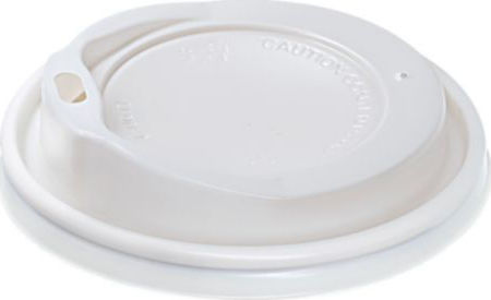 White Sip Lid 90mm 12-16oz 100 Pieces