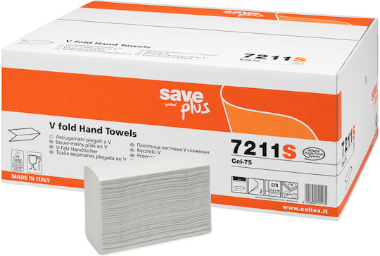 Hand Towel 2-Ply Save Plus 21.50x18cm 18 x 175sheets x 3150 Sheets