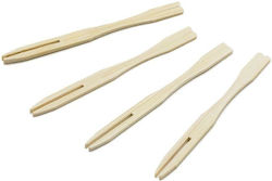 Bamboo Forks 9 Cm Set 100 Pcs