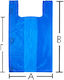 Nylon Bag Blue Vest Type A=21cm B=35cm C=25cm 10pcs