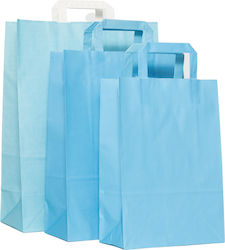 Papier Plastiktüte Siel Hellblau Plak 27x12x37 350 Stück