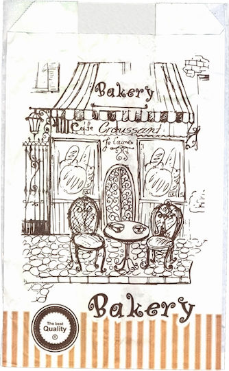 Lebensmittelverpackungstaschen Vesital Design Bakery 12x22cm Preis Pro Kilogramm Set 10 C411490