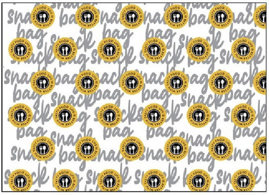 Printed Rice Paper Snack Tasty 25x35cm 10kg