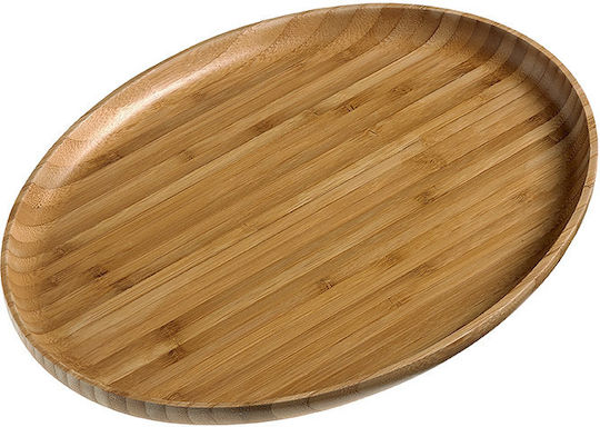 S0124 Bamboo Oval Serving Board Natural Color 28.5x21.5x2cm Leone