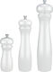 Wooden Salt and Pepper Mill Lacquered White 20cm Ceramic Mechanism Ilsa Italy