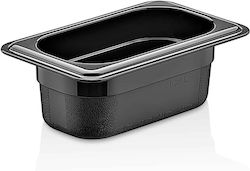 Δοχειο Gn Μαυρο 1/9 65mm Αποθηκευσης Τροφιμων P P Gastroplast Nsf