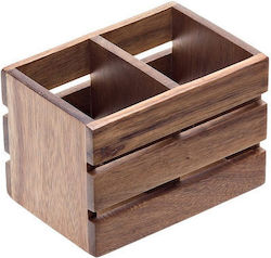 S5021 Wooden Akakia Holder Divider 16x11x11 Leone