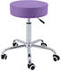 Medizinische Hocker Purple Trolley Bett Massage Physiotherapie Reflexologie Zahnärzte Amortiser