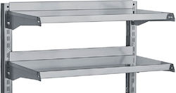 Ραφια Τοίχου Inox Διπλά 70x40cm 2*r|2*rk|4*rb Ραφια Τοίχου Inox Διπλά 70x40cm 2*r|2*rk|4*rb