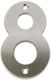 Amig Inox Αριθμοι Διευθυνσεων Νο8 Υψος 10cm Πλατος 6cm