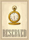 Πινακίδα Reserved Beige