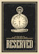 Πινακίδα Reserved Black