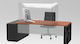 Protective Office Counter Plexiglass 120x25x75 3mm