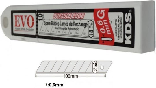 Ersatzklingen Kds 18mm Gb-50w Evo 50 Stück