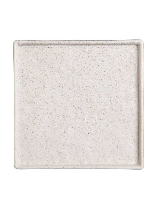 Prestige Serving Platter Square made of Porcelain White 29x29cm