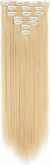 Synthetic Clip Hairpieces 7 Pieces Blonde No 9
