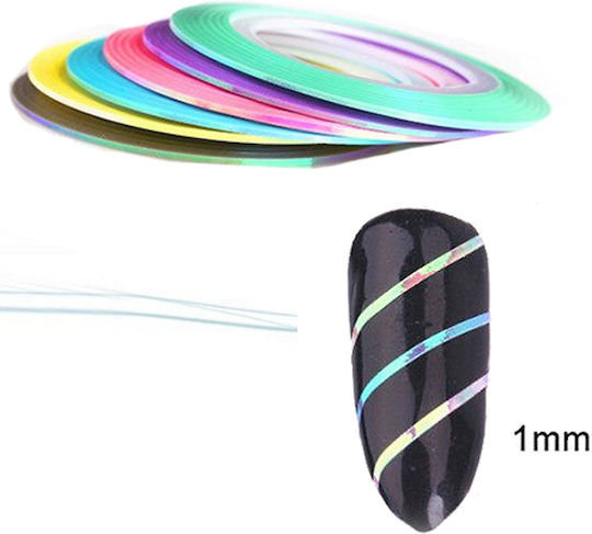 Bandă Design Pentru Unghii Nail Art Mermaid Disc Grosime 1mm Galben