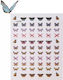 Wd Nail Butterfly Stickers Decorative Nail Art Stickers Butterflies Various Metallic Colours