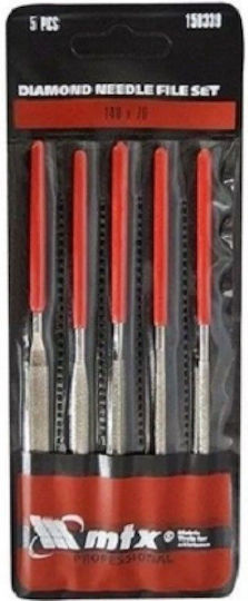 Precision Watchmaker Hand Files 140x70x3mm 5 Pieces Mtx 158339
