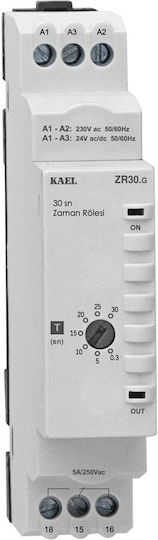 Releu Temporizator Delay On 0,6 Până La 60sec 230v & 24v Ke-zr60 Zr60.g Kael