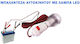 Car Extension Cord Lamp LED Cable 4 m Battery Clamps 12V