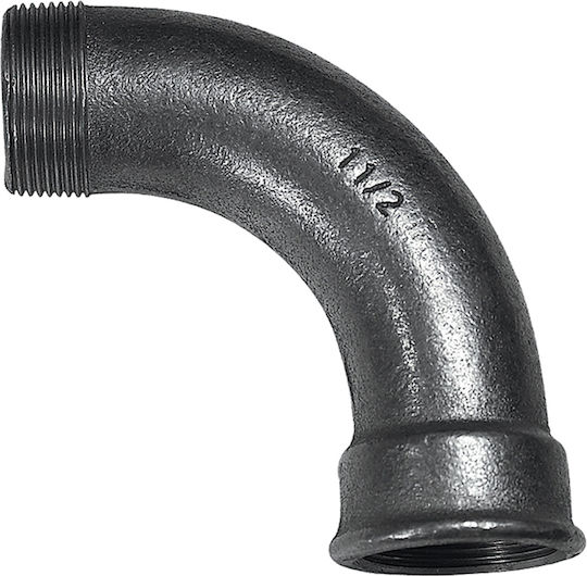 Corded 90° Elbow Black Inside-Outside Turn 1/13 3/8"