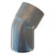 PVC Gray 45º Open 100mm 6atm Reinforced Drainage Pipe Elbow Fitting