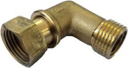 Brass Pipe Elbow Fitting 1/2 Male Female Swivel Connector