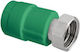 Aquapa T-Shape Pipe Niple Fitting Ppr Φ25 X 3/4 Aquapa Green Hot Cold