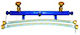 Double Manifold 3 Outlets Two Spiral Hoses