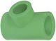 Interplast Pipe Tee Reducing 50x25x50 Green 007-003-207