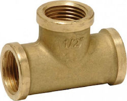 Brass Pipe Tee 3/4" Heavy Duty