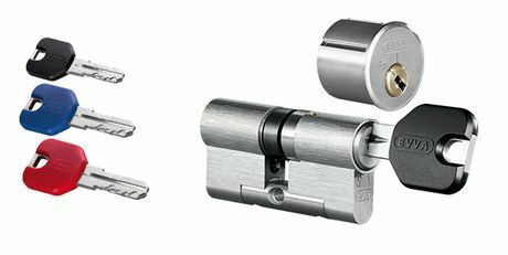 Evva Ics Taf Sicherheitszylinder Schlüssel Service-75mm 30x45 Nickel