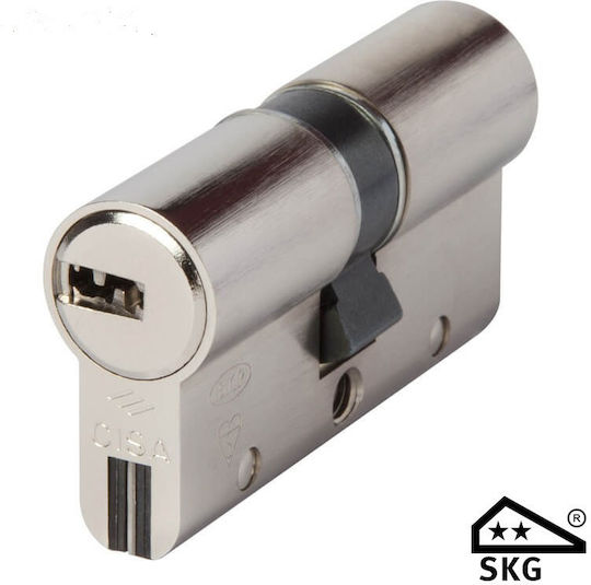 Cisa Astral Sigilio Security Cylinder Anti-Snap Bar-75mm 30x45 Nickel
