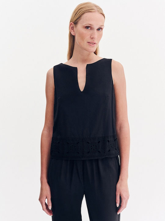 Forel Women's Blouse Cotton Sleeveless with V N...