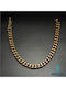 Ghetto Chain Neck Cuban made of Stainless Steel Gold-plated Wide Thickness 15mm