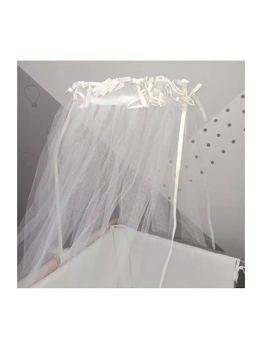 Baby Star Mosquito Net Crib Tulle 7201Ε Ecru