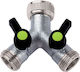 Dozator De Apă Colector De Canulă 1/2" 2 Ieșiri 3/4" Cu Comutator 466 By Colortap Aquajet