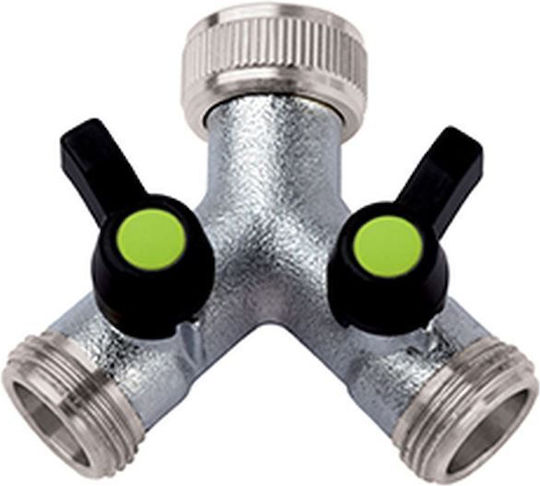 Dozator De Apă Colector De Canulă 1/2" 2 Ieșiri 3/4" Cu Comutator 466 By Colortap Aquajet