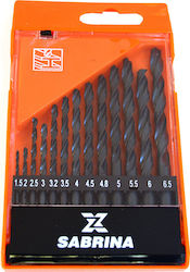 HSS Bohrmaschinen Set 13 Stück Sabrina HSS Bohrmaschinen Set 13 Stück Sabrina