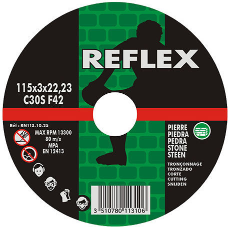 Cutting Disc Stone Afaló 113.10.25 115mm X 3.0mm Reflex