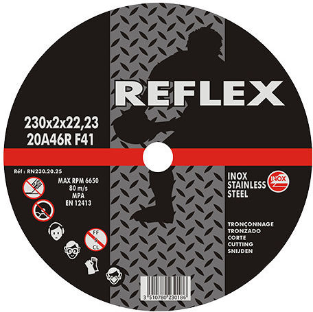 Δίσκος Κοπής Inox Επίπεδος 230.20.25 230mm X 2,0mm Reflex