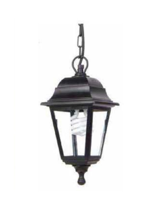 Lampa Plastică Suspendată Patru Fețe Aurie-Neagră 11282603