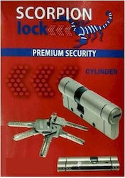 Scorpion Premium Security Cylinder 62mm 31/31 5 Keys 4050061 Silver