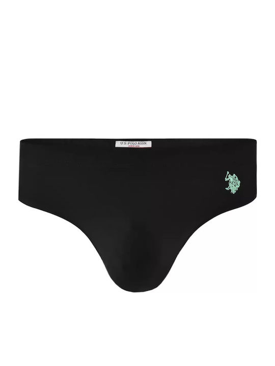 U.S. Polo Assn. Men's Swimwear Slip Black