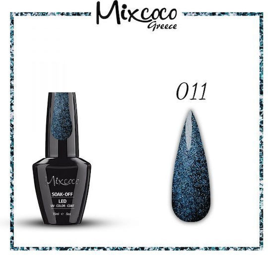 Mixcoco Platinum Katzenauge 011 15ml Blau-Anthrazit